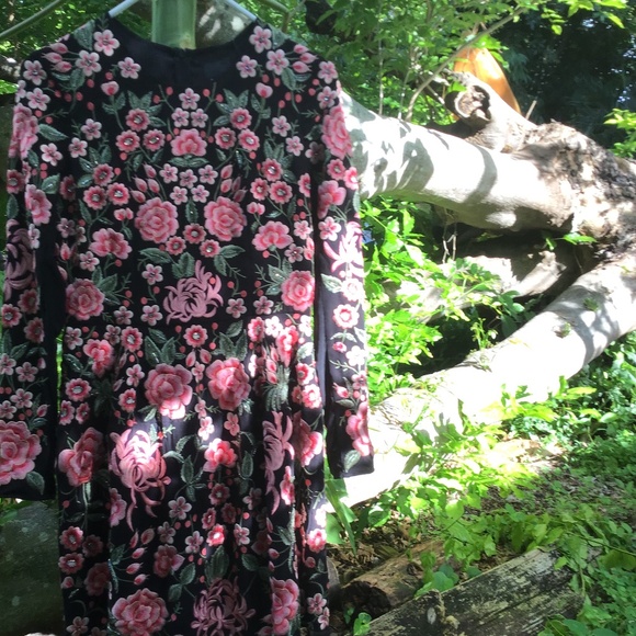 Vintage needle &thread embroidered Dress with under slip - Picture 12 of 12